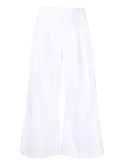 Shop Ermanno Scervino Women's Trousers -  - In White Synthetic Fibers