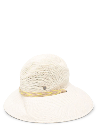 Shop Maison Michel Women's Hats -  - In Beige Synthetic Fibers