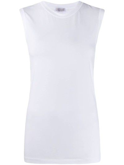 Shop Brunello Cucinelli Women's T-shirts And Top -  - In White Cotton