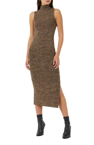 Shop French Connection Sweeter Sleeveless Midi Sweater Dress In Camel Mel