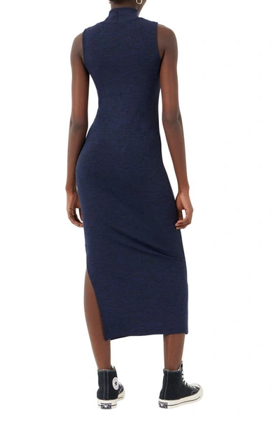 Shop French Connection Sweeter Sleeveless Midi Sweater Dress In Duchess Blue