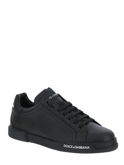 Shop Dolce & Gabbana Black Sneakers Portofino