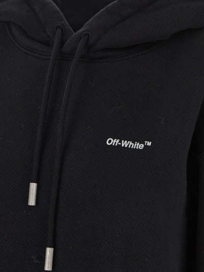 Shop Off-white Diagram Hoodie Sweatshirt Dress In Black