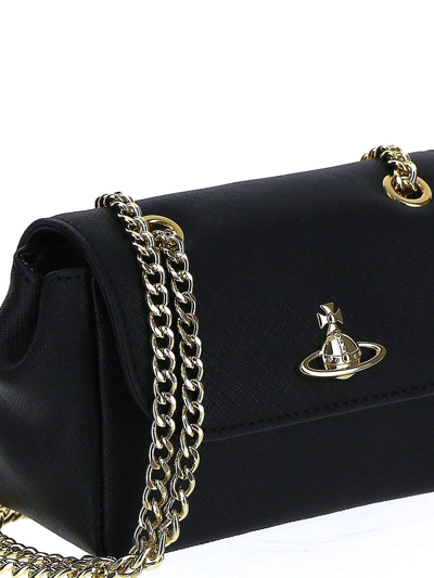 [Vivienne Westwood] Saffiano Leather Flap Long Wallet 52020020 L001N N403
