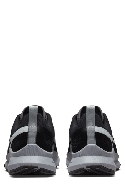 Shop Nike React Pegasus Trail 4 Running Shoe In Black/ Aura/ Dark Grey
