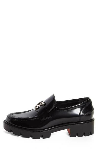 Shop Christian Louboutin Cl Loafer In Black
