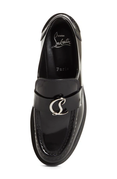 Shop Christian Louboutin Cl Loafer In Black