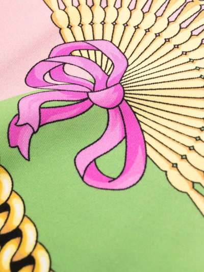 大面积图案印花打底裤