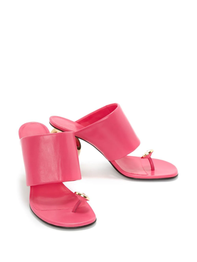 Shop Jw Anderson Chain High-heel Sandals In Pink
