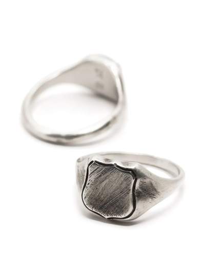 Shop Werkstatt:münchen Memory Combination Ring In Silber