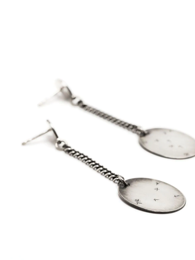 Shop Werkstatt:münchen Chain-link Pendant Earrings In Silber