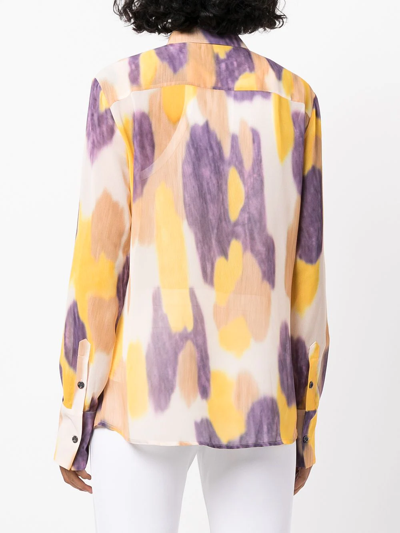 Shop Altuzarra Chika Abstract-print Shirt In Multicolour