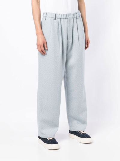 Shop Off Duty Yarr Embroidered-logo Track Pants In Blue