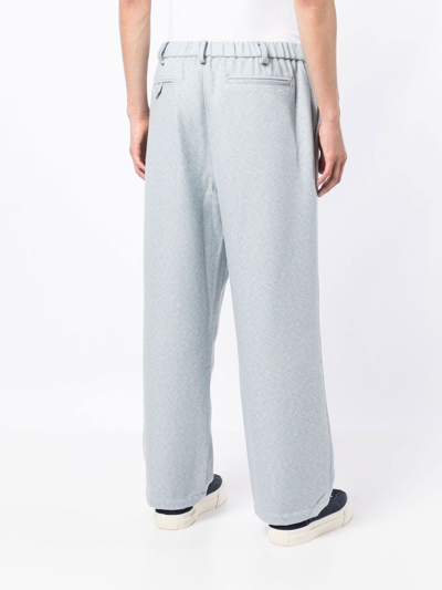 Shop Off Duty Yarr Embroidered-logo Track Pants In Blue