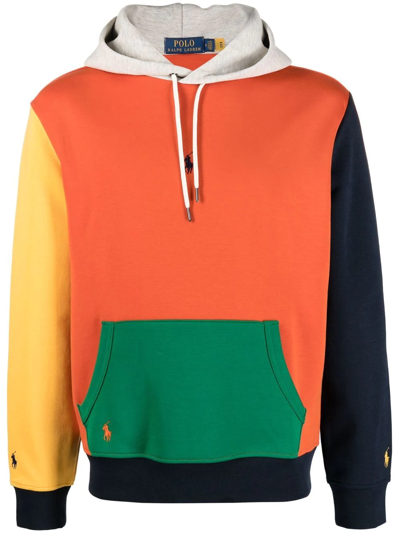 Mens orange polo on sale hoodie