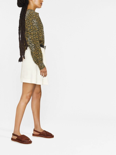 Isabel Marant Étoile Catchell Leaf-print Shirt In Grün