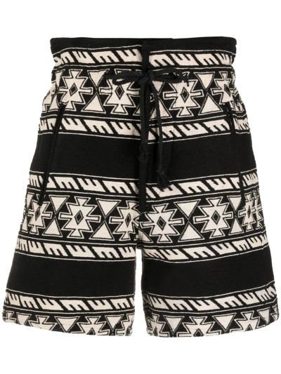 Shop Isabel Marant Étoile Limina Tied-waist Shorts In Schwarz