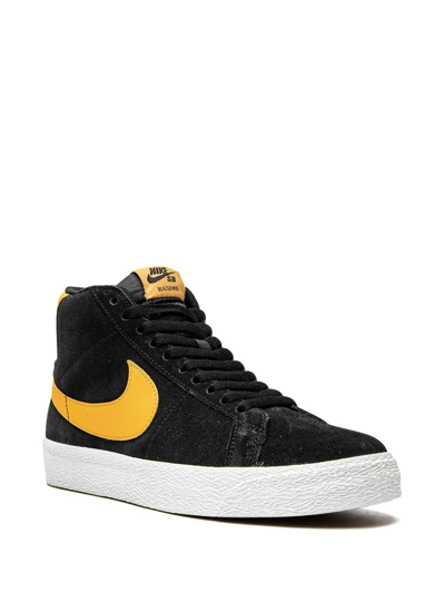 Nike Sb Zoom Blazer Mid Skate Shoes In Schwarz
