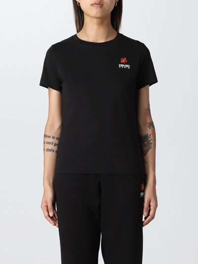 Shop Kenzo T-shirt  Woman Color Black