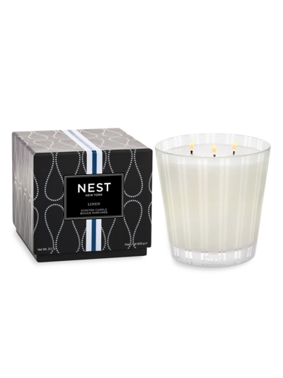 Shop Nest New York Linen Three-wick Candle