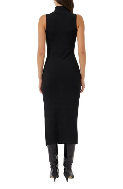 Shop French Connection Sweeter Sleeveless Midi Sweater Dress In Black