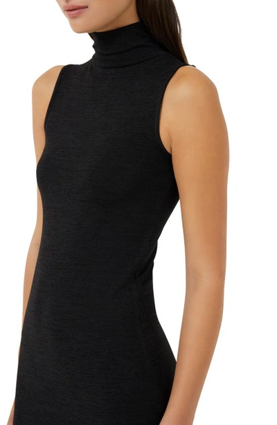 Shop French Connection Sweeter Sleeveless Midi Sweater Dress In Black