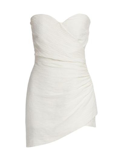 Shop Alexis Women's Zalik Draped Strapless Romper In White