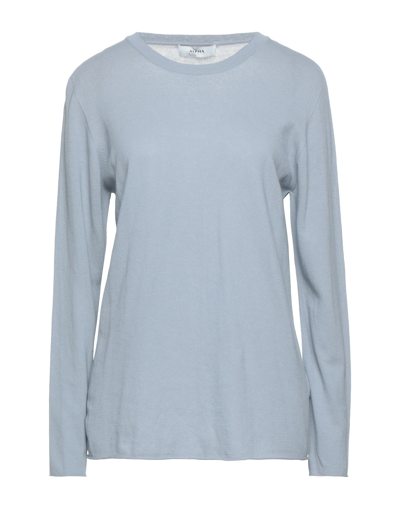 Shop Alpha Studio Woman Sweater Pastel Blue Size 12 Cotton