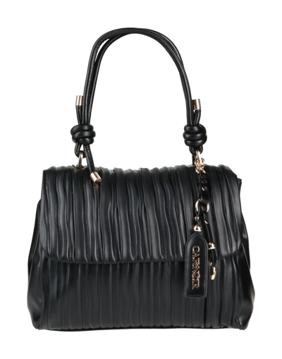 Shop Cafènoir Woman Handbag Black Size - Polyurethane, Polyurethane Coated