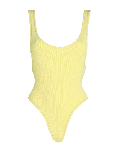 Shop Reina Olga One-piece Swimsuits In Light Yellow