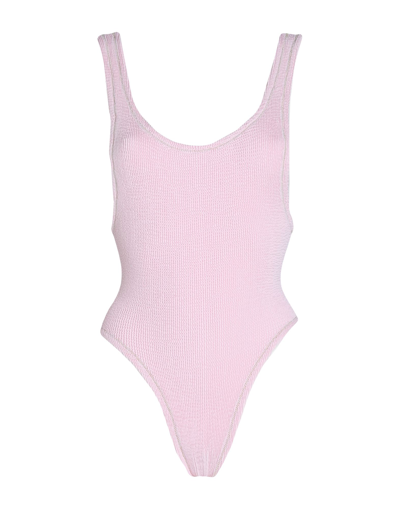 Shop Reina Olga One-piece Swimsuits In Light Pink
