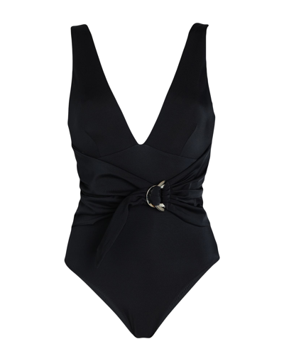 Shop Moeva Woman One-piece Swimsuit Black Size L Polyester, Elastane