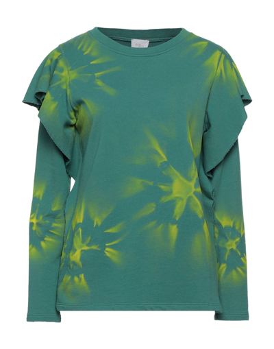 Shop Emma Em...ma Woman Sweatshirt Green Size L Cotton, Polyester