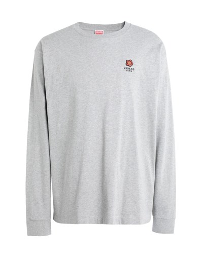 Shop Kenzo Man T-shirt Grey Size S Cotton