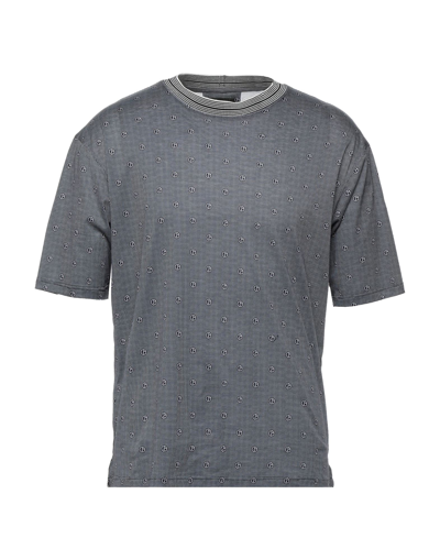 Shop Giorgio Armani Man T-shirt Blue Size Xl Cotton