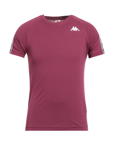 Shop Kappa Man T-shirt Mauve Size Xl Cotton In Purple