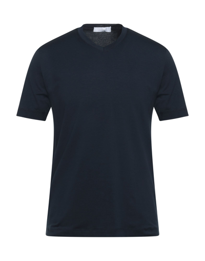 Shop Cruciani T-shirts In Dark Blue