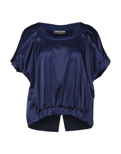 Shop Chiara Boni La Petite Robe Blouses In Blue