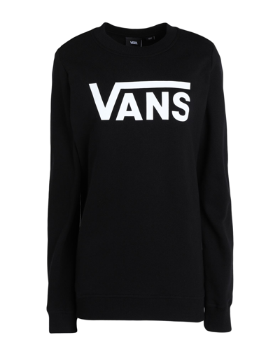 Shop Vans Wm Classic V Crew Woman Sweatshirt Black Size M Cotton