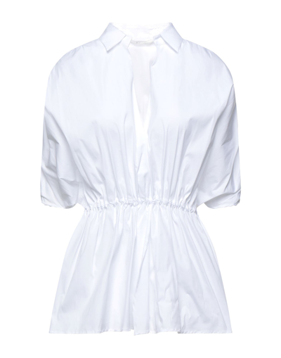 Shop Xacus Woman Top White Size 8 Cotton