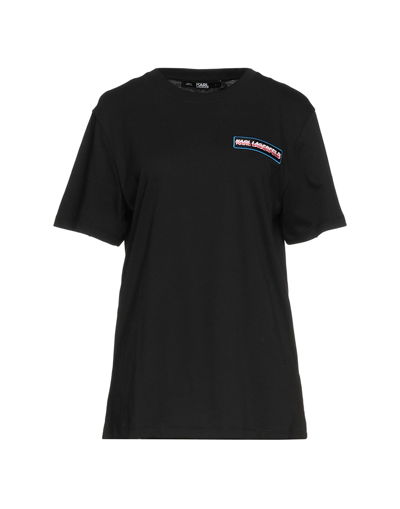 Karl Lagerfeld T-shirts In Black