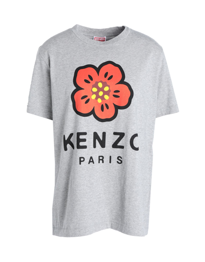 Shop Kenzo Woman T-shirt Grey Size M Cotton
