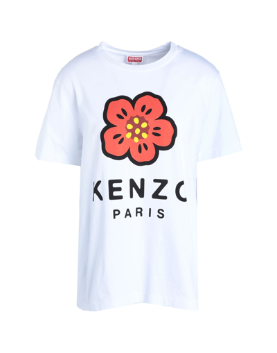 Shop Kenzo Woman T-shirt White Size M Cotton