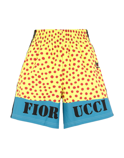Adidas Originals X Fiorucci Shorts & Bermuda Shorts In Yellow | ModeSens