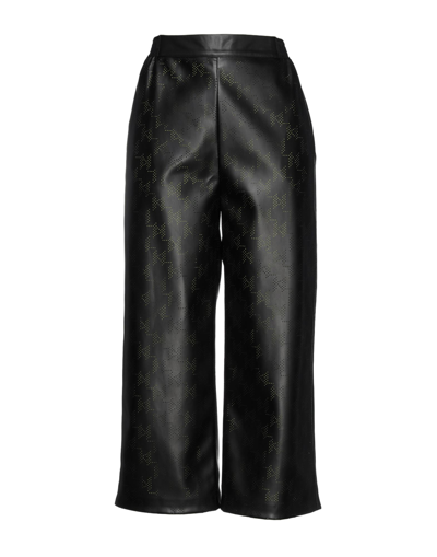 Shop Karl Lagerfeld Woman Pants Black Size 4 Polyester, Polyurethane Coated