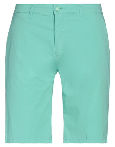 Shop Liu •jo Man Shorts & Bermuda Shorts In Light Green
