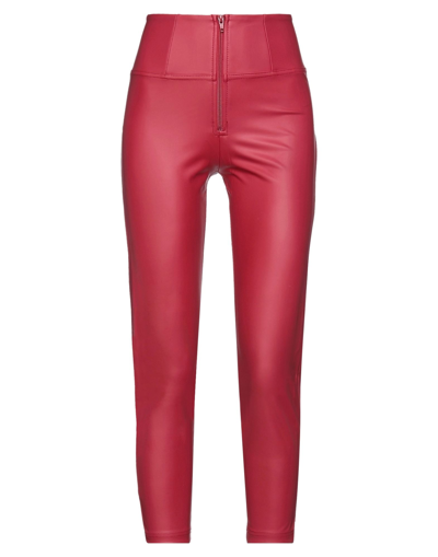 Shop Freddy Woman Leggings Red Size L Polyester, Elastane