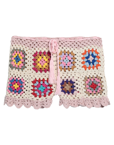 Shop Haveone Woman Shorts & Bermuda Shorts Light Pink Size Onesize Cotton