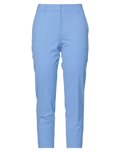 Shop Theory Woman Pants Pastel Blue Size 10 Wool, Elastane