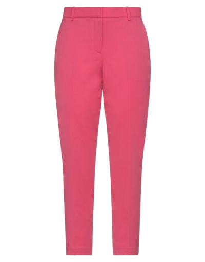 Shop Theory Woman Pants Fuchsia Size 6 Wool, Elastane In Pink